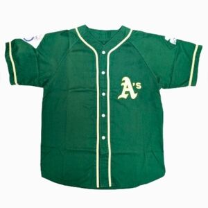Vintage Oakland A’s Starter Jersey 80s/90s MLB Size L American League Patch